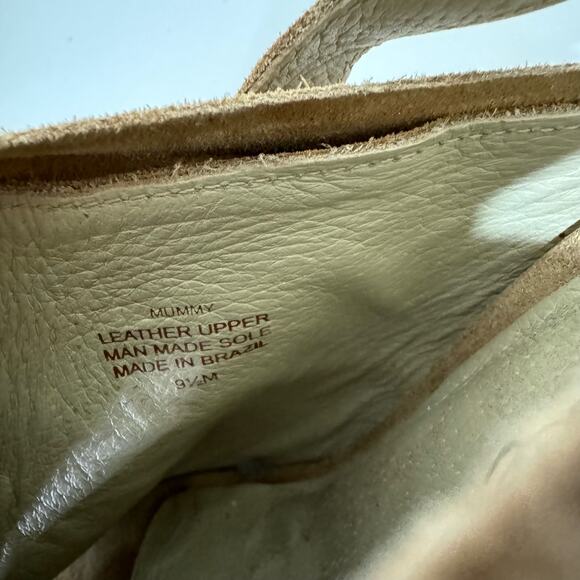 Matisse Mummy Sling Back Heeled Sandals Size 8.5 Beige Camel Brown - Picture 9 of 10